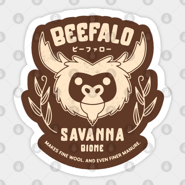 Savanna Beefalo Emblem Sticker by Lagelantee